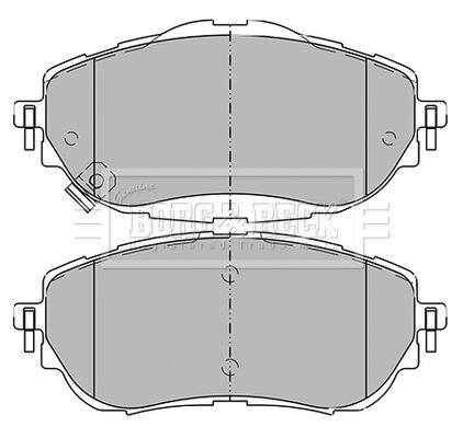 BORG & BECK Комплект тормозных колодок, дисковый тормоз BBP2441